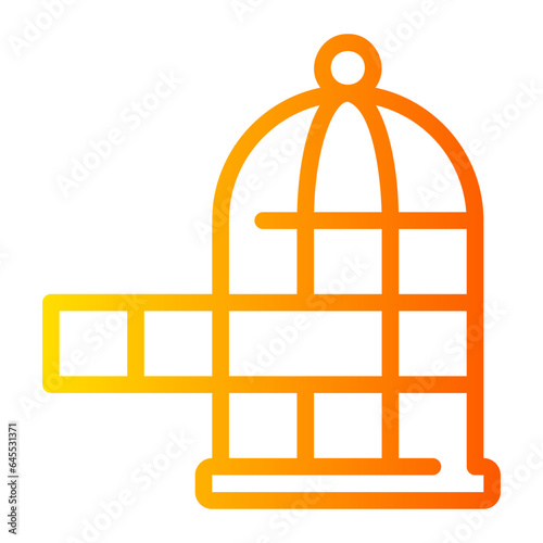 birdcage gradient icon