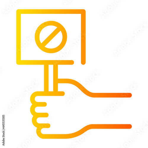 protest gradient icon