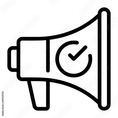 megaphone line icon