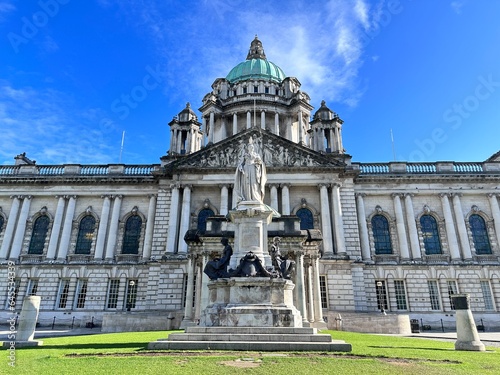 Queen Victoria's statue, Front of Belfast City Hall, UK