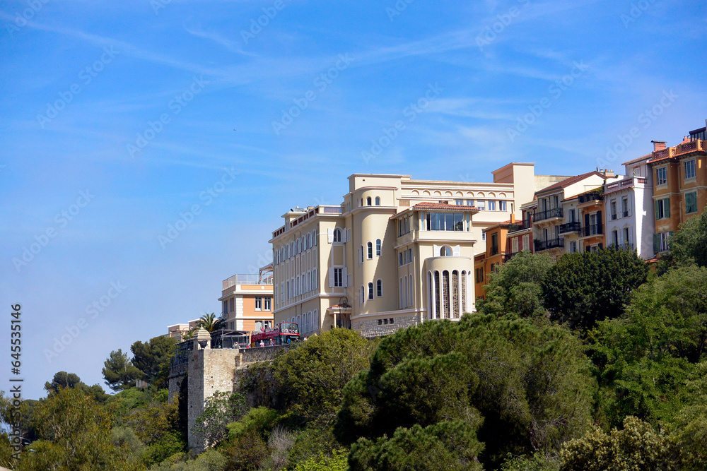 view of the town of the city in beautiful monaco 