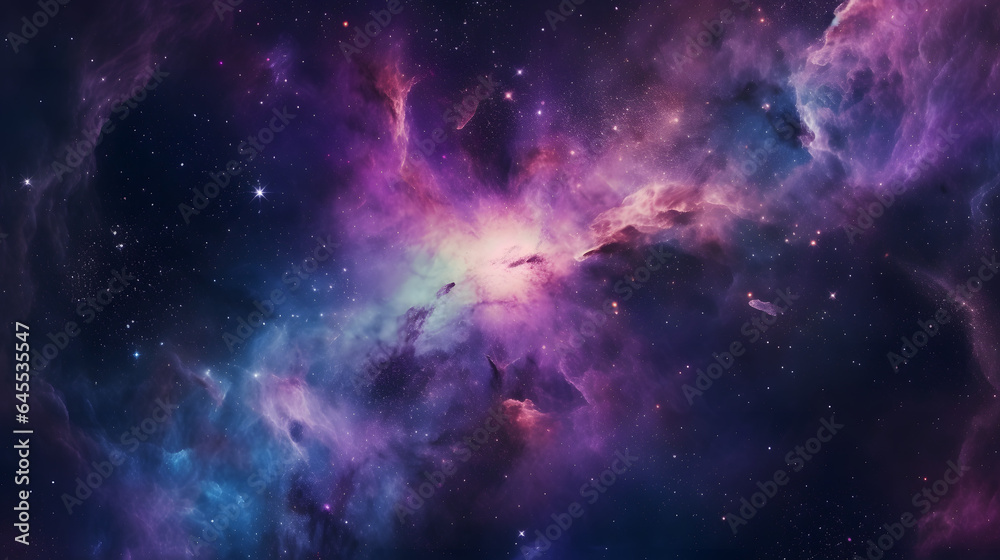 星雲銀河の背景 No.126  The Background of the Nebula Galaxy Generative AI