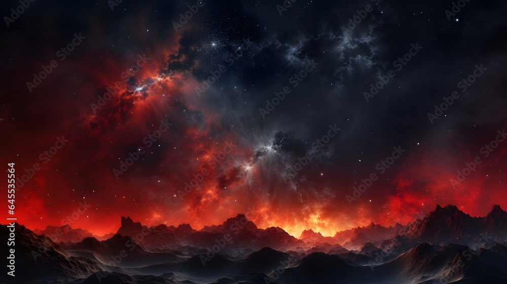 星雲銀河の背景 No.017  The Background of the Nebula Galaxy Generative AI