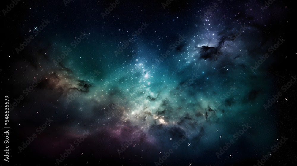 Obraz premium 星雲銀河の背景 No.001 The Background of the Nebula Galaxy Generative AI