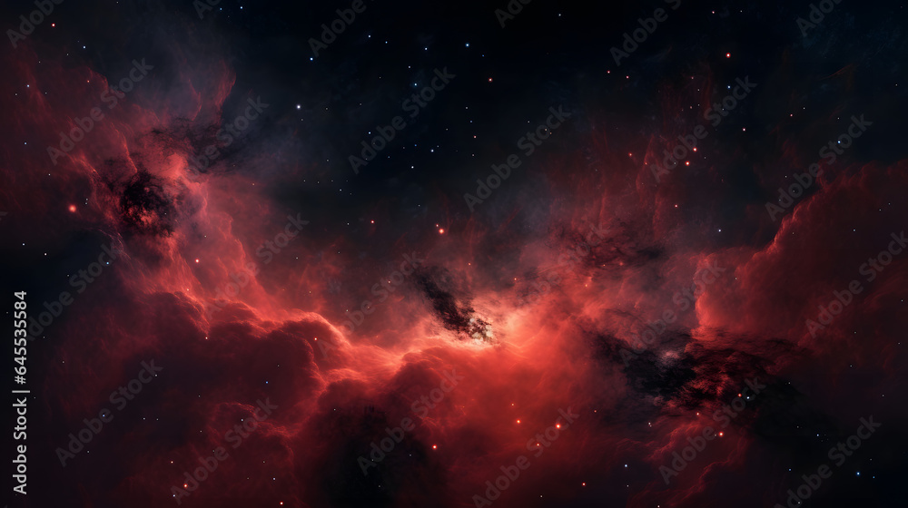 Naklejka premium 星雲銀河の背景 No.029 The Background of the Nebula Galaxy Generative AI