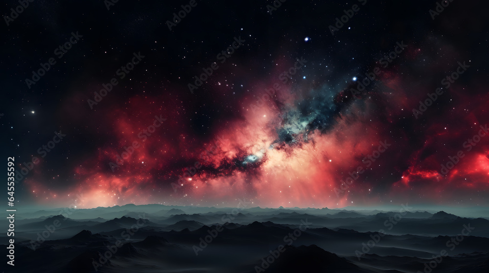 星雲銀河の背景 No.031  The Background of the Nebula Galaxy Generative AI