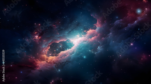 星雲銀河の背景 No.124 The Background of the Nebula Galaxy Generative AI