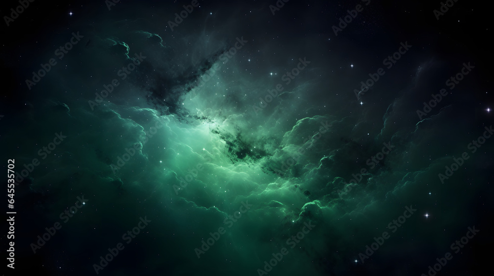 Naklejka premium 星雲銀河の背景 No.011 The Background of the Nebula Galaxy Generative AI