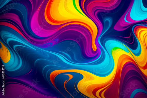 Radiant 4K Wallpaper, Abstract Color Spectrum, AI Generated