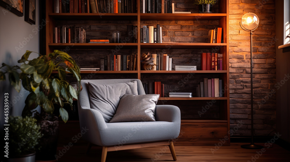 a cozy reading nook by the bedside with soft lighting a cozy reading nook by the bedside with soft lighting