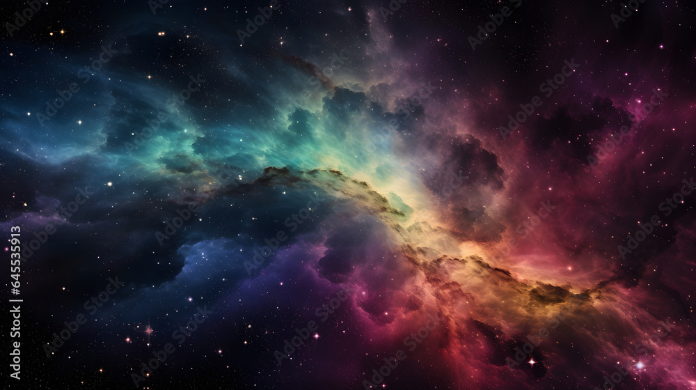 星雲銀河の背景 No.010  The Background of the Nebula Galaxy Generative AI