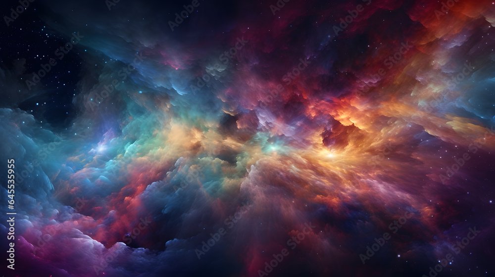 星雲銀河の背景 No.037  The Background of the Nebula Galaxy Generative AI