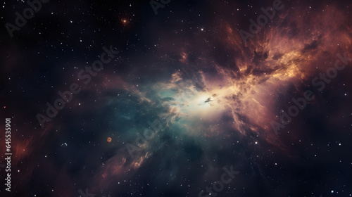 星雲銀河の背景 No.076 The Background of the Nebula Galaxy Generative AI