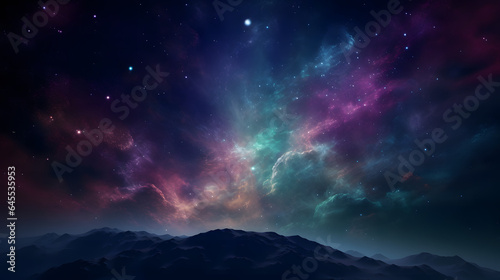 星雲銀河の背景 No.075 The Background of the Nebula Galaxy Generative AI