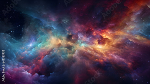                       No.037  The Background of the Nebula Galaxy Generative AI