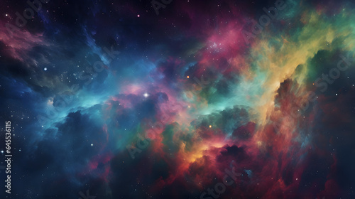                       No.095  The Background of the Nebula Galaxy Generative AI