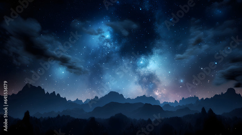 星雲銀河の背景 No.101  The Background of the Nebula Galaxy Generative AI © Lumin5e616f1