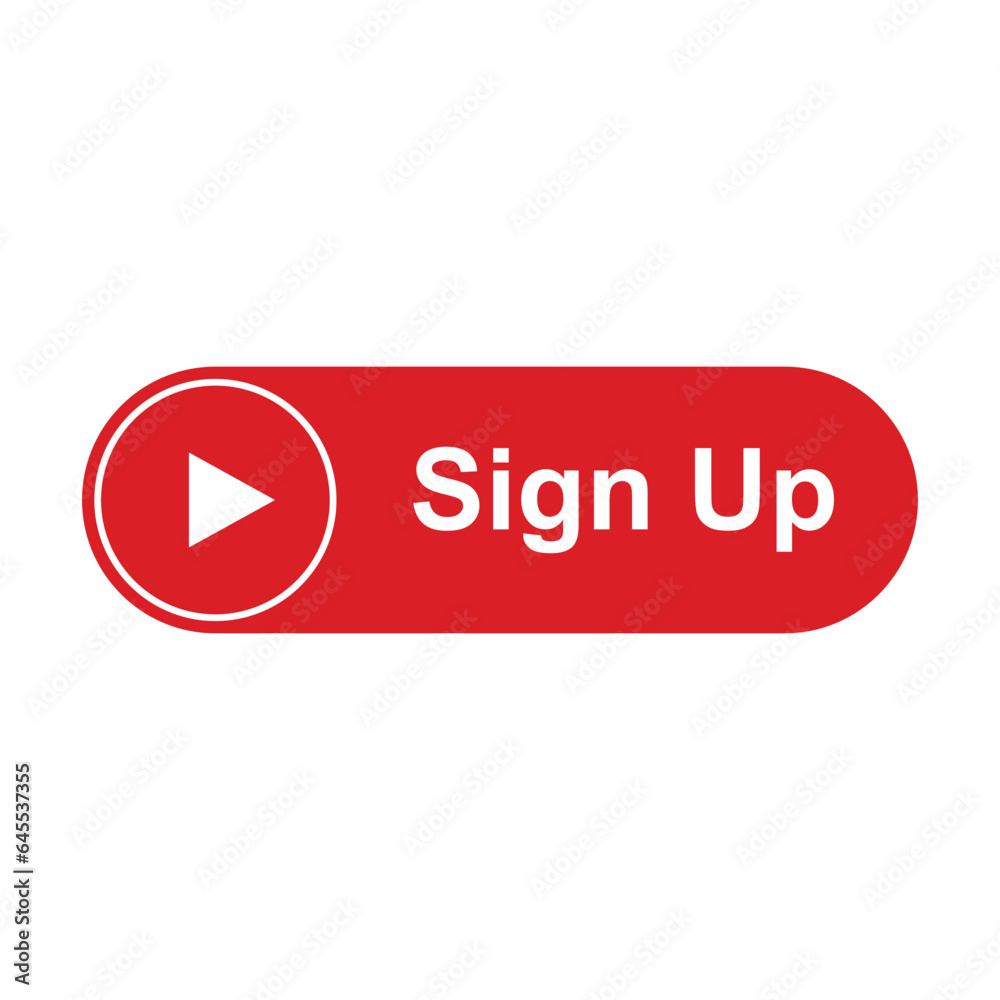 sign up icon vector