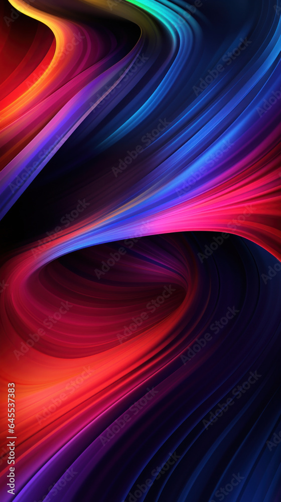 Abstract colorful wavy liquid background
