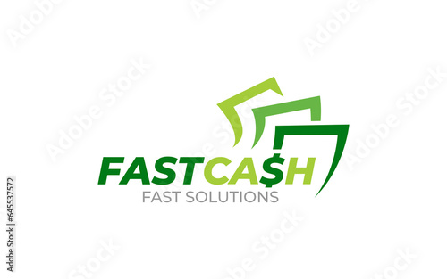 Illustration of graphic vector make money fast for finance professional business logo design template