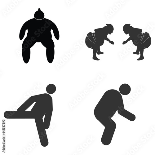 sumo icon vector