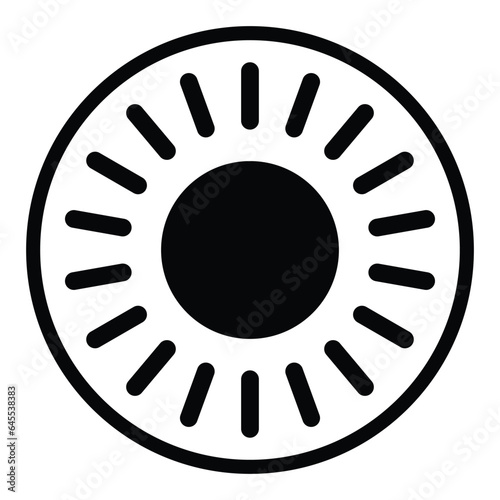 contact lens icon vector