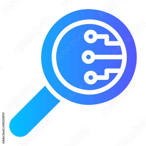 loupe gradient icon