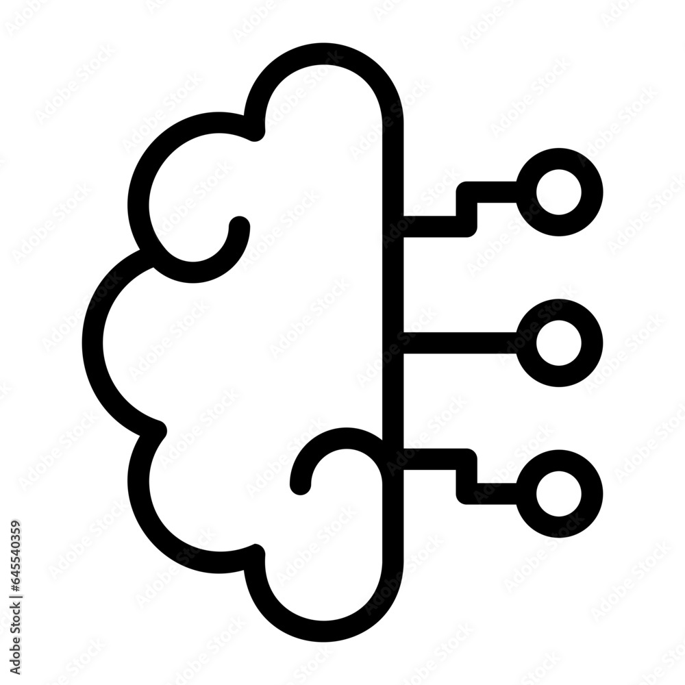brain line icon brain line icon