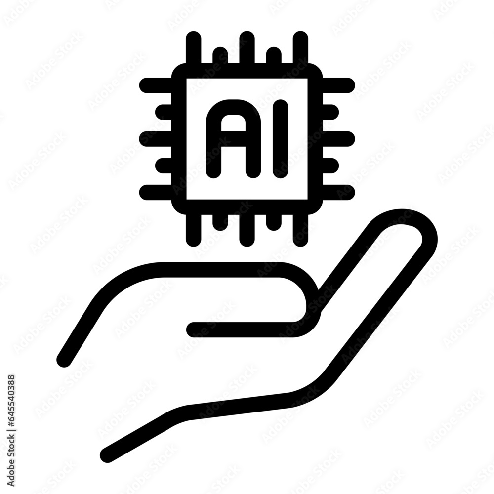 hand line icon hand line icon