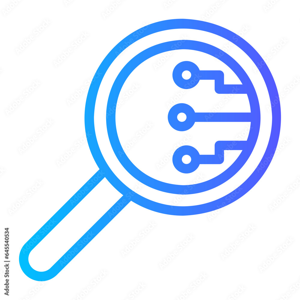 loupe gradient icon