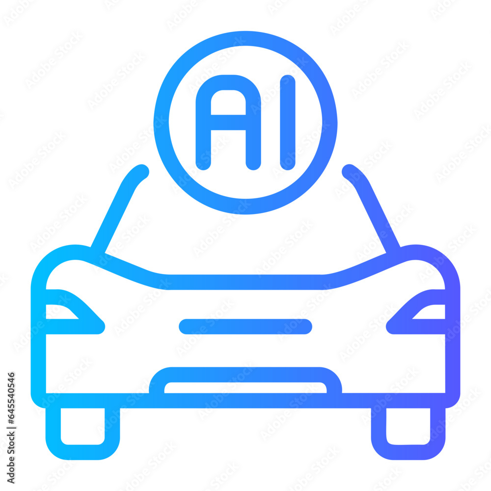 smart car gradient icon smart car gradient icon