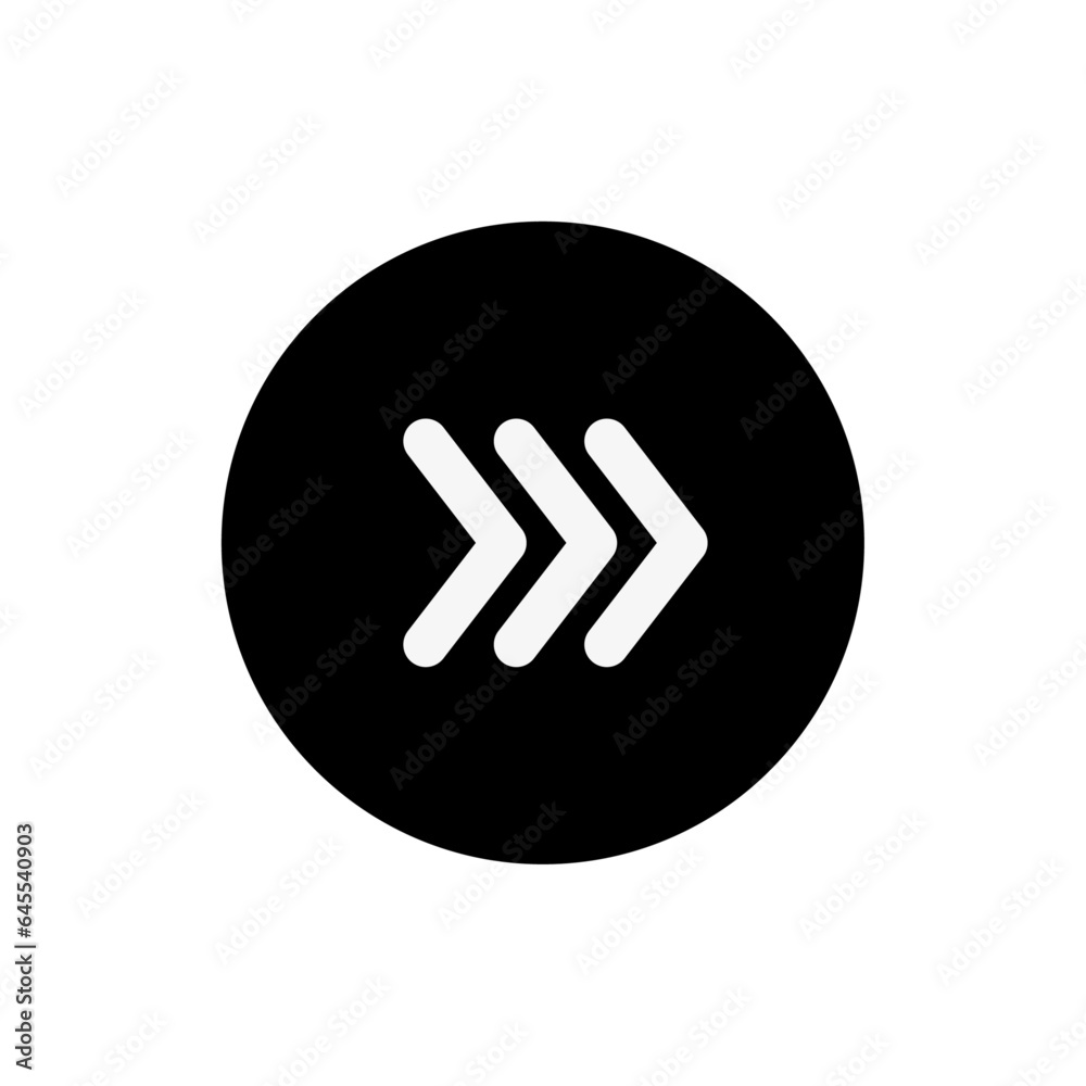 Vector arrow in circle icon in simple style isolated on white background Vector arrow in circle icon in simple style isolated on white background