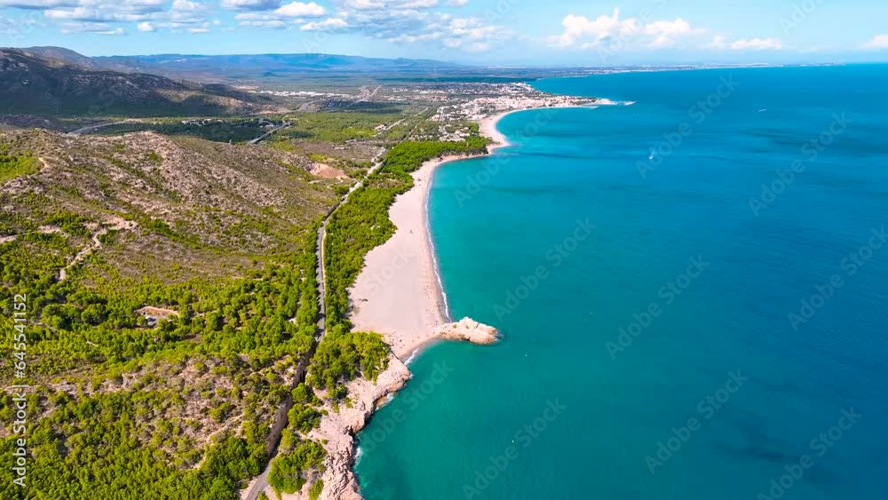 Aerial view of Roca del torn, naturist beach and resort near Tarragona in Spain Aerial view of Roca del torn, naturist beach and resort near Tarragona in Spain