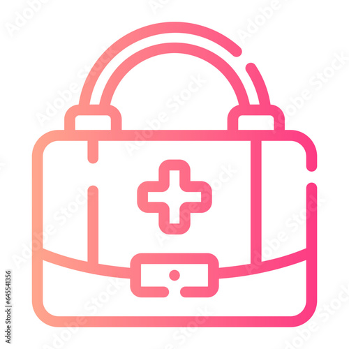 first aid kit Line Gradient Icon