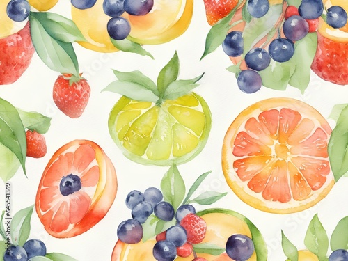 fruits pattern  created by ai generated