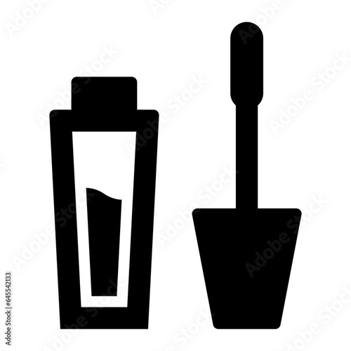 Lipgloss makeup cosmetic solid glyph icon