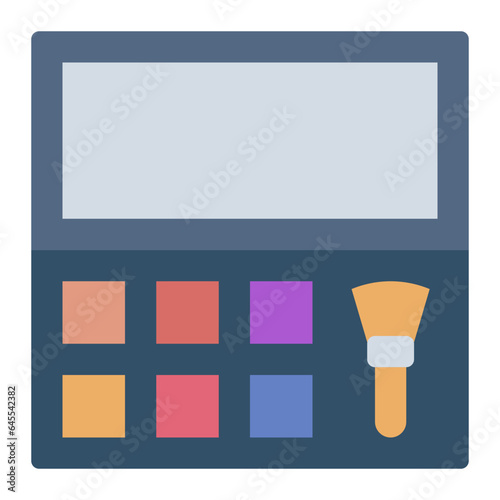 Eyeshadow makeup cosmetic flat icon