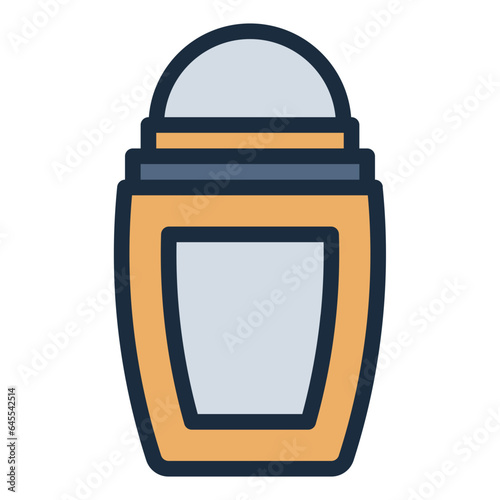 Deodorant makeup cosmetic filled line icon