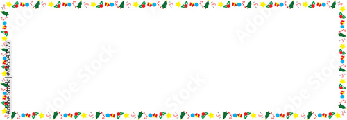 The Christmas Boarder line for holiday concept
