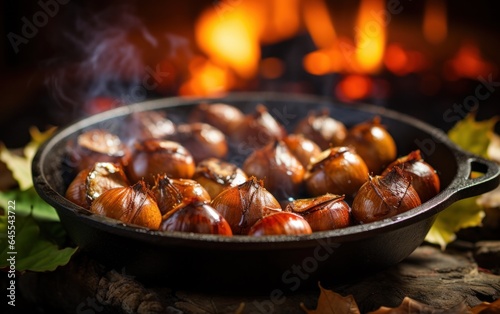 Japan: Take a journey to Japan, where roasted chestnuts are an autumn favorite. Watch as they roast on an open fire, offering a warm and comforting taste of Japan.