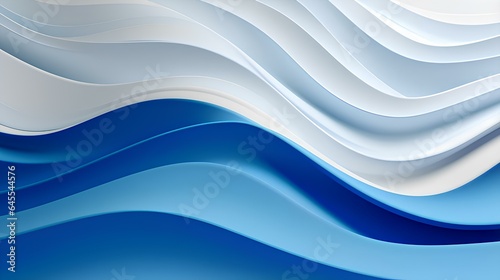 Serenity in Motion: Azure Waves Flowing Smoothly