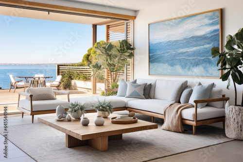 Serenity by the Sea: A Coastal Haven with Contemporary Flair © aicandy