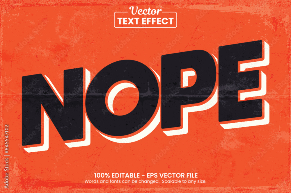 Vintage Editable Text effect Premium Vector