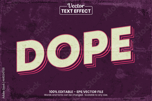 Vintage Editable Text effect Premium Vector
