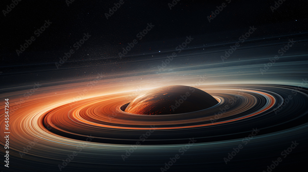 Obraz premium Lines, particle flows, build cosmic vortexes, network technology big data background