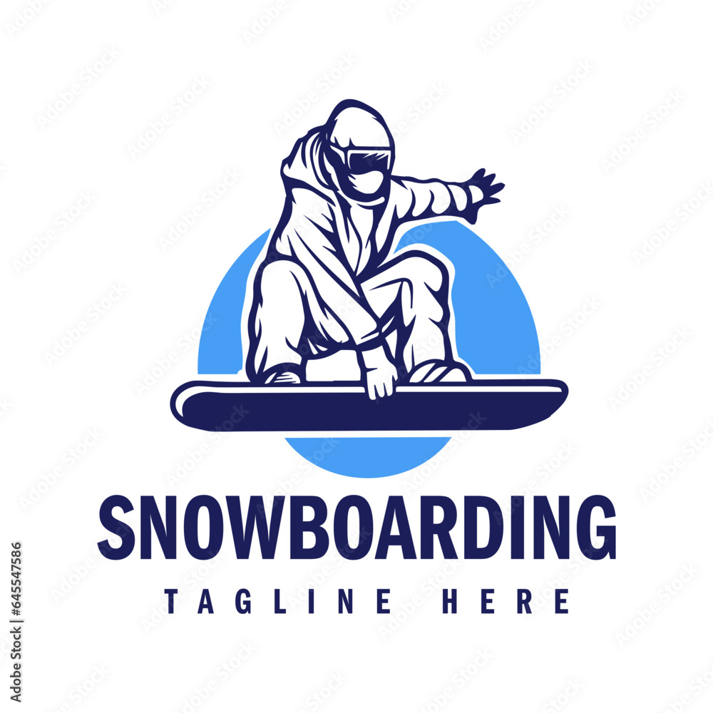 Snowboarding logo design vector illustration Snowboarding logo design vector illustration