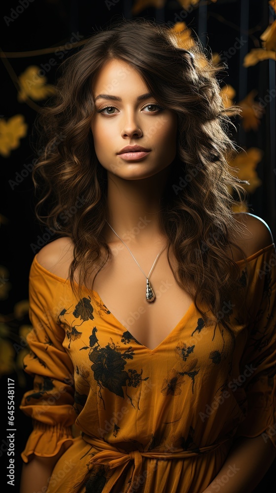 Young beautiful woman in forest. Young beautiful woman in forest.