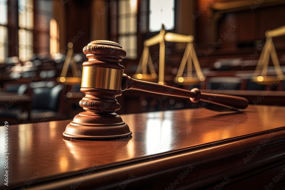 Gavel on judge desk. Gavel on judge desk.