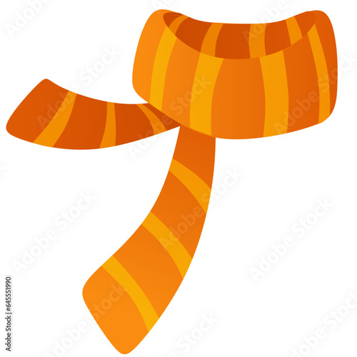 Scarf icon vector in winter season. Scarf design as an icon, symbol, winter or Christmas celebration. Scarf icon graphic resource for cold season design. Winter clothes to keep the body warm