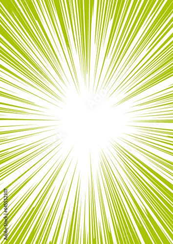 集中線　黄緑　背景　シンプル　縦